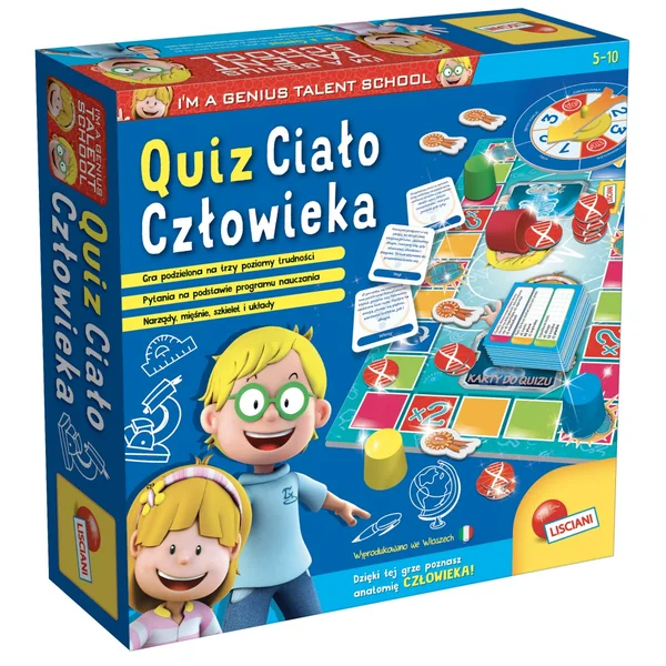Lisciani - Mały Geniusz - Quiz Ciało człowieka