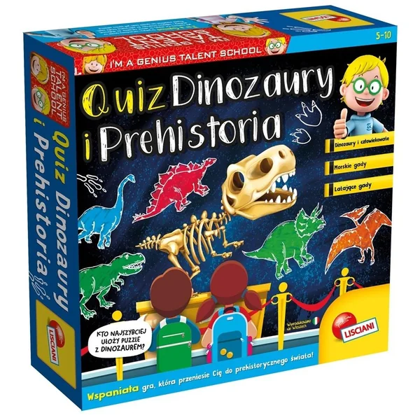 Lisciani - Quiz Dinozaury i człowiek pierwotny (364803)