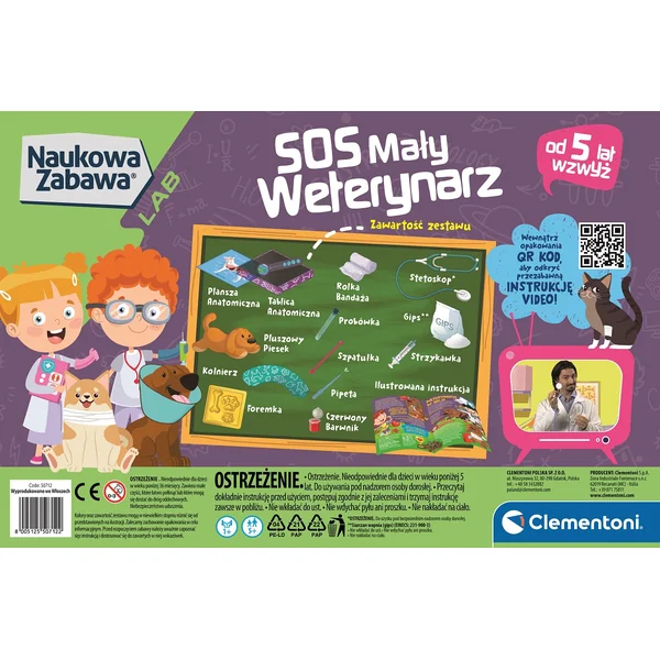 Clementoni - Gra SOS Mały Weterynarz (50712) - zdjęcie 4