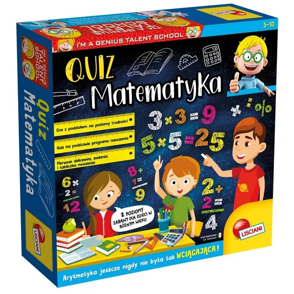 Lisciani - Mały Geniusz Quiz Matematyka (382154)