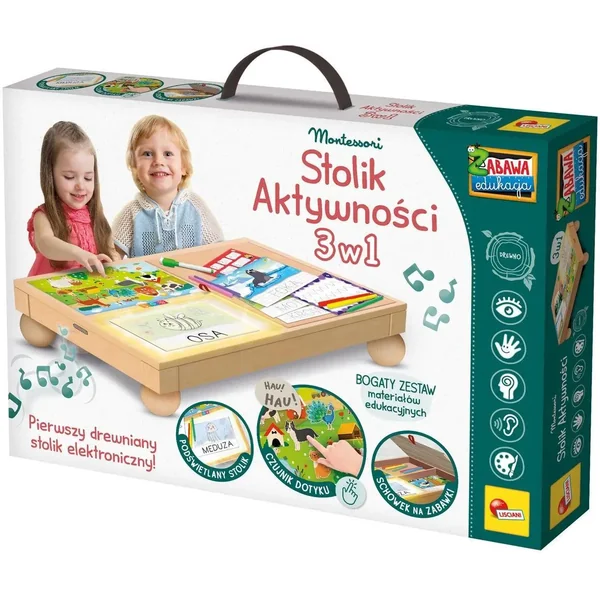 Lisciani - Biurko aktywności Montessori 3w1 (720164)