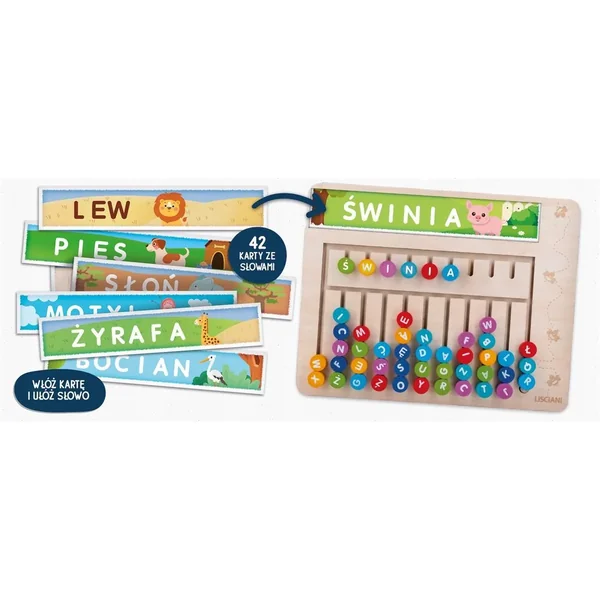 Lisciani - Słowne układanki Montessori (720162) - zdjęcie 3