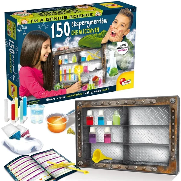 Lisciani - Mały Geniusz - 150 eksperymentów chemicznych (304Pl66377) - zdjęcie 2