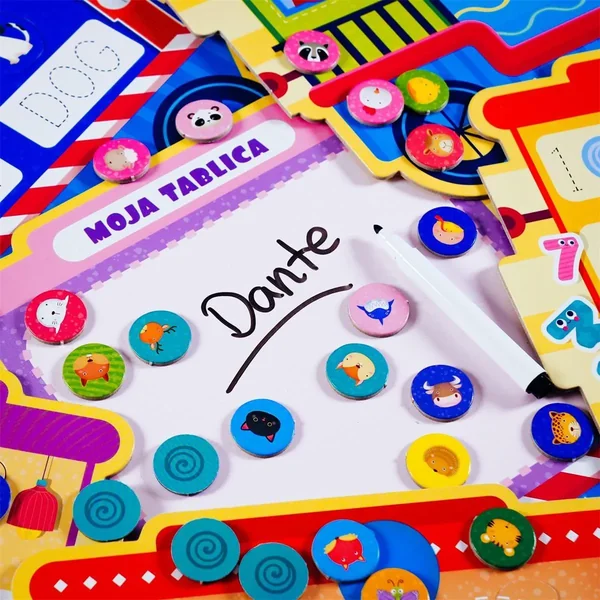 Lisciani - Carotina cię nauczy! Pociąg z grami (610933) - zdjęcie 4