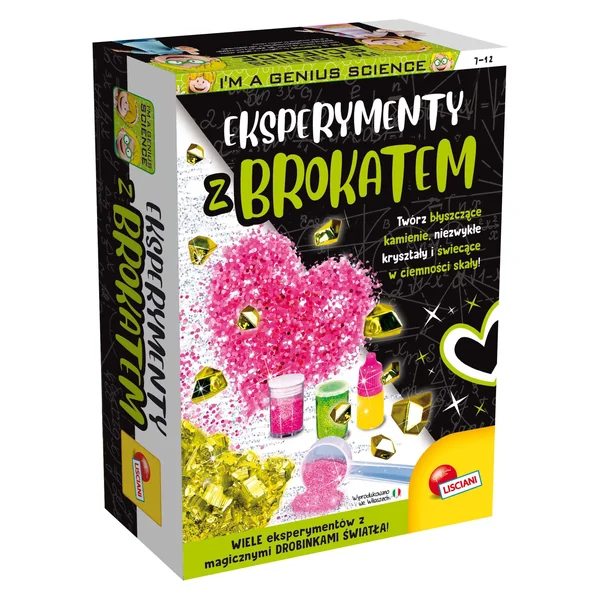 Lisciani - Mały Geniusz - Eksperymenty z brokatem (548814)