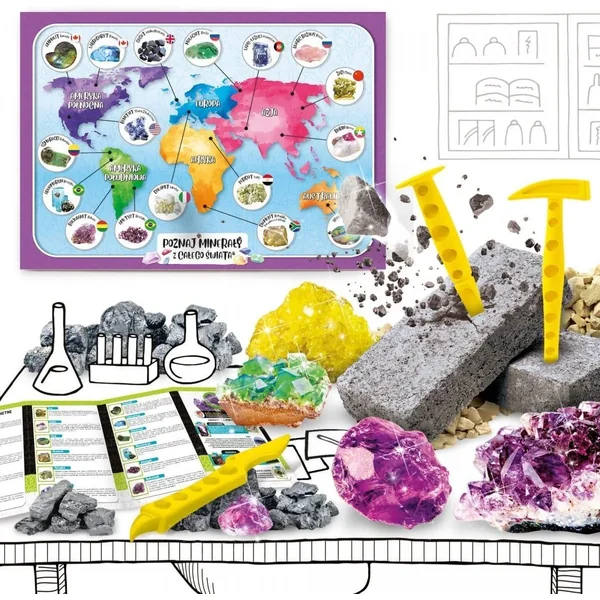 Lisciani - Mały Geniusz - Poznaj minerały z całego świata (Pl10020) - zdjęcie 3