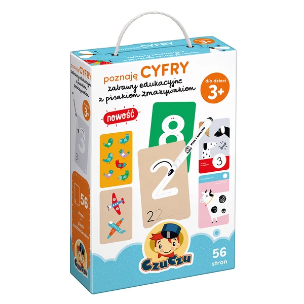 Bright Junior Media - CzuCzu Poznaję cyfry. Zabawy edukacyjne z pisakiem (319751)