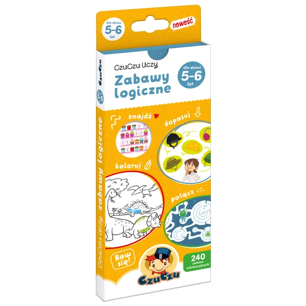 Bright Junior Media - CzuCzu Uczy Zabawy logiczne dla dzieci od 5-6 lat (499674)