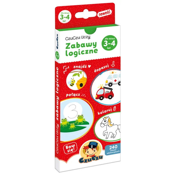 Bright Junior Media - CzuCzu Uczy Zabawy logiczne dla dzieci od 3-4 lat (499670)