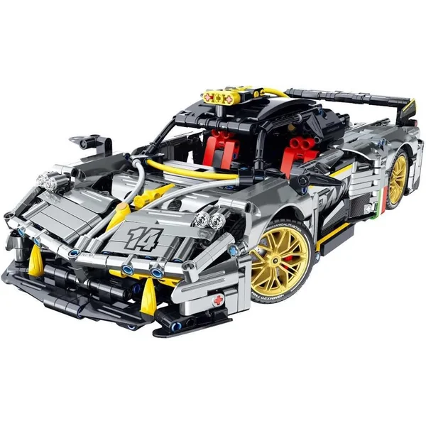 iM.Master - Klocki iM.Master 1:14 model auto srebrne 1237 elementów - zdjęcie 2