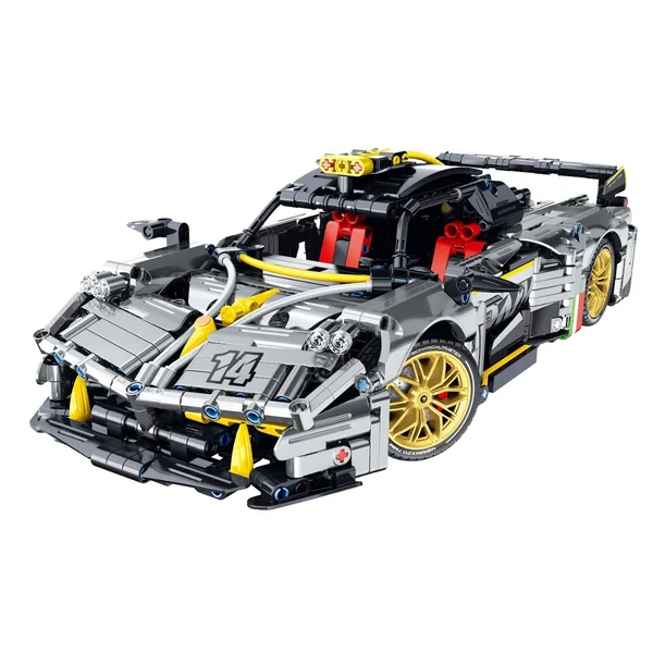 iM.Master - Klocki iM.Master 1:14 model auto srebrne 1237 elementów - zdjęcie 3