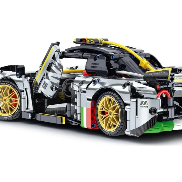 iM.Master - Klocki iM.Master 1:14 model auto srebrne 1237 elementów - zdjęcie 4