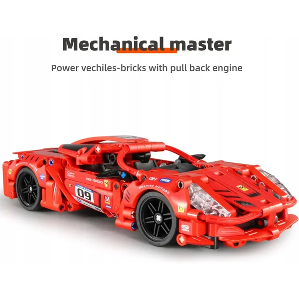 iM.Master - Klocki Super Auto czerwone 437 elementów (5812) - zdjęcie 4