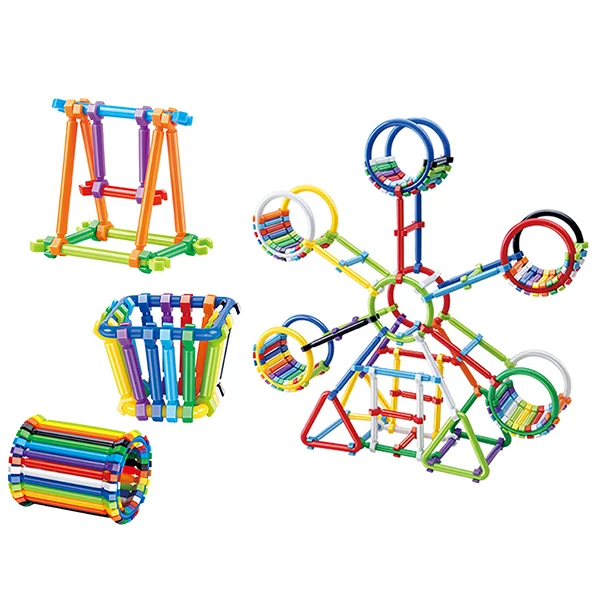 Askato - Klocki Małych Geniuszy Patyki 173 elementy (298324) - zdjęcie 2