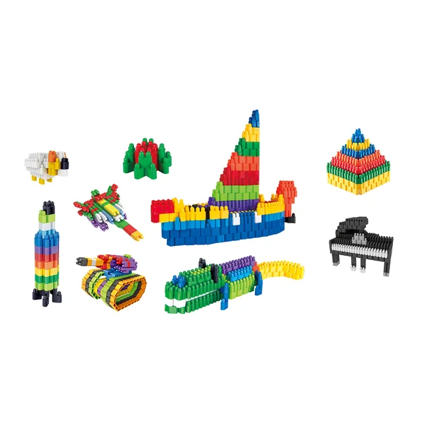 Askato - Klocki małych geniuszy - Cegiełki 160 elementów (300042) - zdjęcie 2