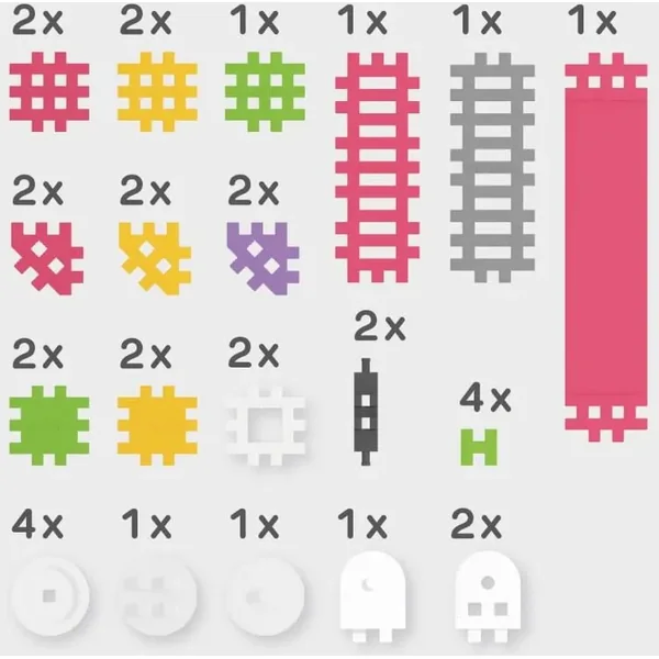 Marioinex - Mini Waffle 35 elementów Konstruktor (902790) - zdjęcie 4
