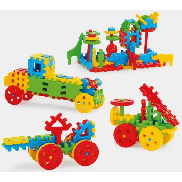 Marioinex - Klocki Wafle Konstrukcyjne Mix 150 (304366) - zdjęcie 2