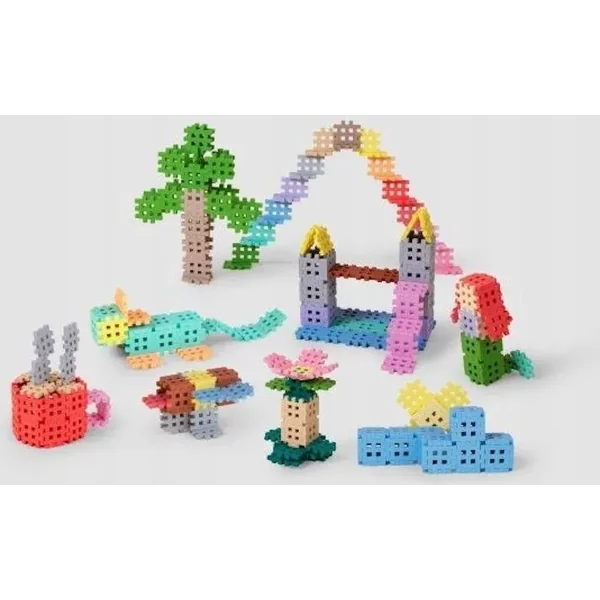 Marioinex - Klocki konstrukcyjne mini pastel 140 elementów (903650) - zdjęcie 6