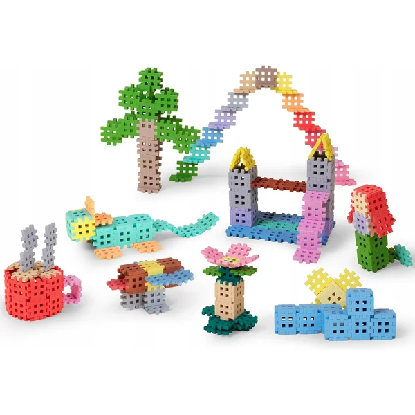 Marioinex - Klocki konstrukcyjne mini pastel 300 elementów (903636) - zdjęcie 2