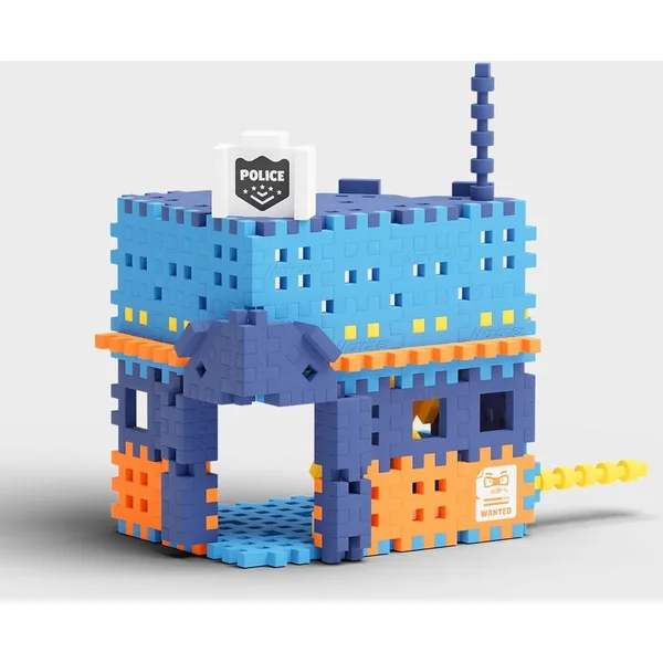 Marioinex - Klocki Mini Waffle City Posterunek Policji 280 elementów (905852) - zdjęcie 4