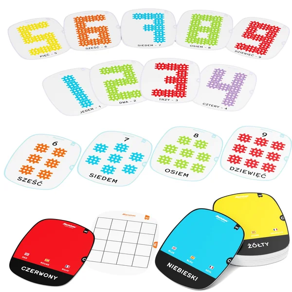 Marioinex - Klocki konstrukcyjne Wafle mini Matematyka na wesoło (444) - zdjęcie 2