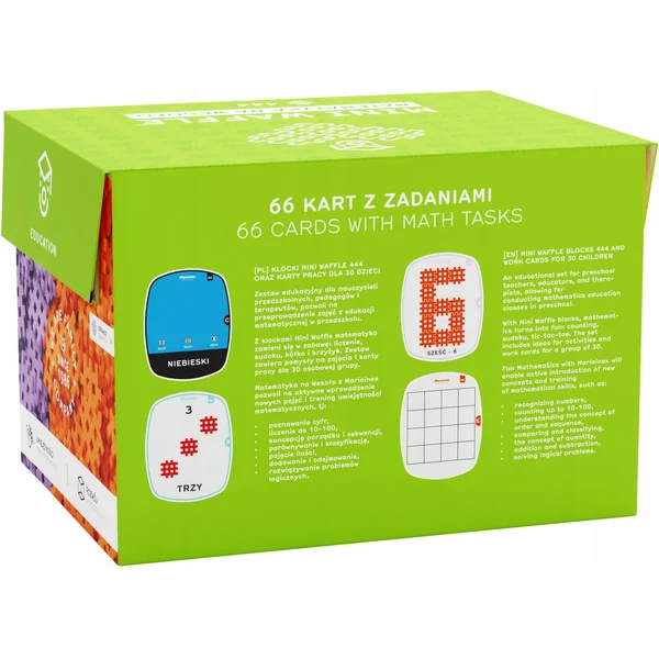 Marioinex - Klocki konstrukcyjne Wafle mini Matematyka na wesoło (444) - zdjęcie 5