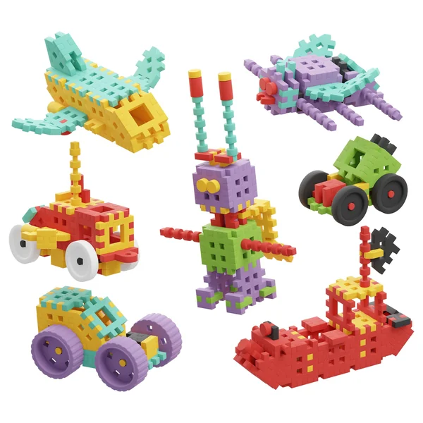 Marioinex - Klocki konstrukcyjne Mini Waffle Konstruktor Majster 200 elementów (904268) - zdjęcie 2