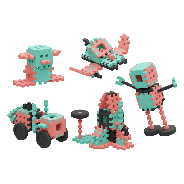 Marioinex - Klocki konstrukcyjne Mini Waffle Konstruktor Expert 71 elementów (904091) - zdjęcie 2