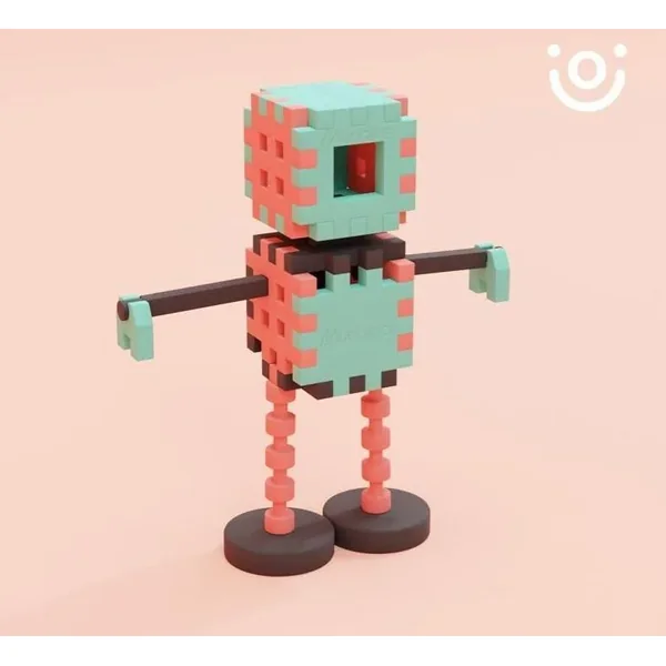 Marioinex - Klocki konstrukcyjne Mini Waffle Konstruktor Expert 71 elementów (904091) - zdjęcie 6