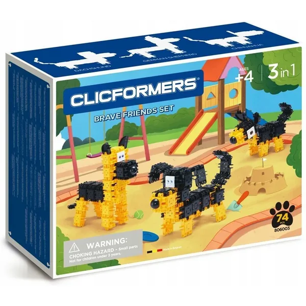 Clicformers - Klocki Brave Friends 74 el.
