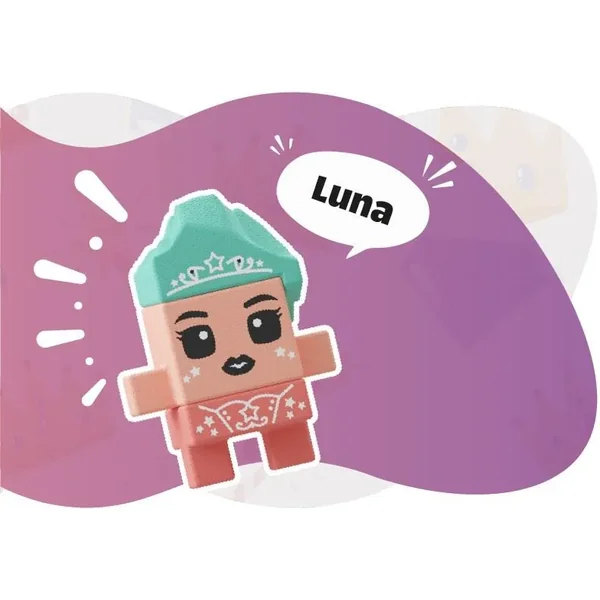 Marioinex - Klocki konstrukcyjne Waffle mini Księżniczka Magiczna Wieża (905807) - zdjęcie 3