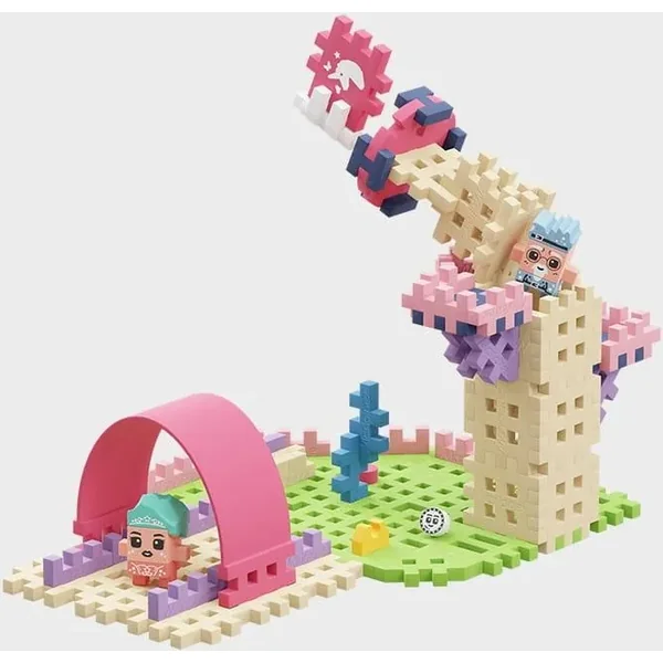 Marioinex - Klocki konstrukcyjne Waffle mini Księżniczka Magiczna Wieża (905807) - zdjęcie 4