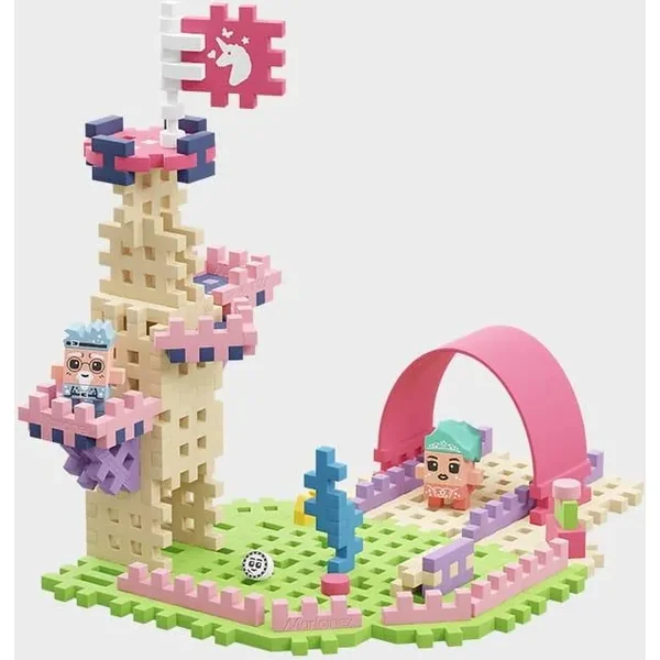 Marioinex - Klocki konstrukcyjne Waffle mini Księżniczka Magiczna Wieża (905807) - zdjęcie 5