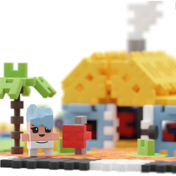 Marioinex - Klocki konstrukcyjne Waffle mini City Dom 148 elementów (904152) - zdjęcie 4