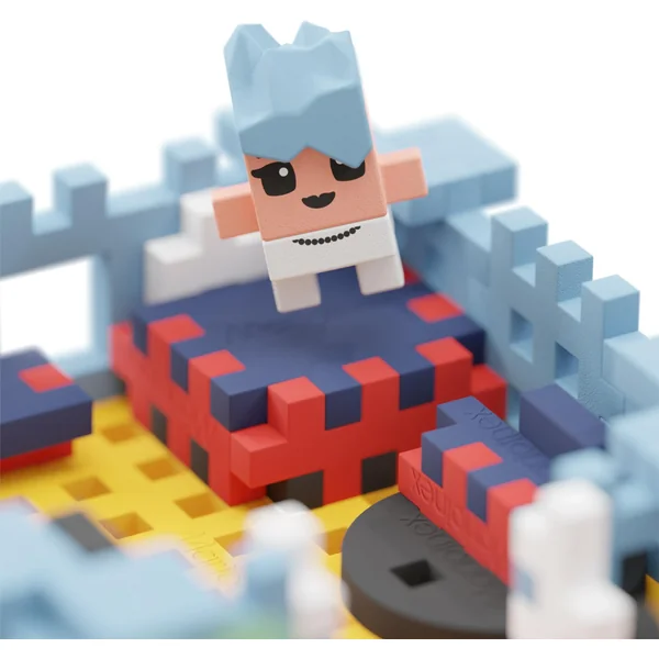 Marioinex - Klocki konstrukcyjne Waffle mini City Dom 148 elementów (904152) - zdjęcie 6