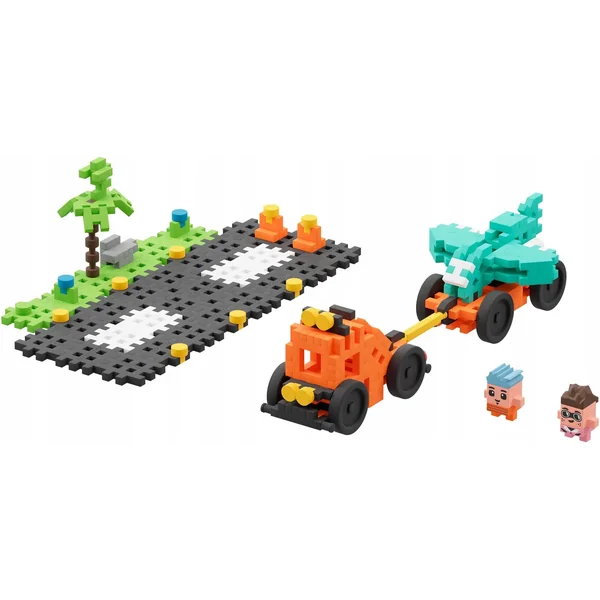 Marioinex - Klocki konstrukcyjne Waffle mini City Pokaz Lotniczy 148 elementów (904237) - zdjęcie 4