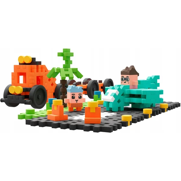 Marioinex - Klocki konstrukcyjne Waffle mini City Pokaz Lotniczy 148 elementów (904237) - zdjęcie 5