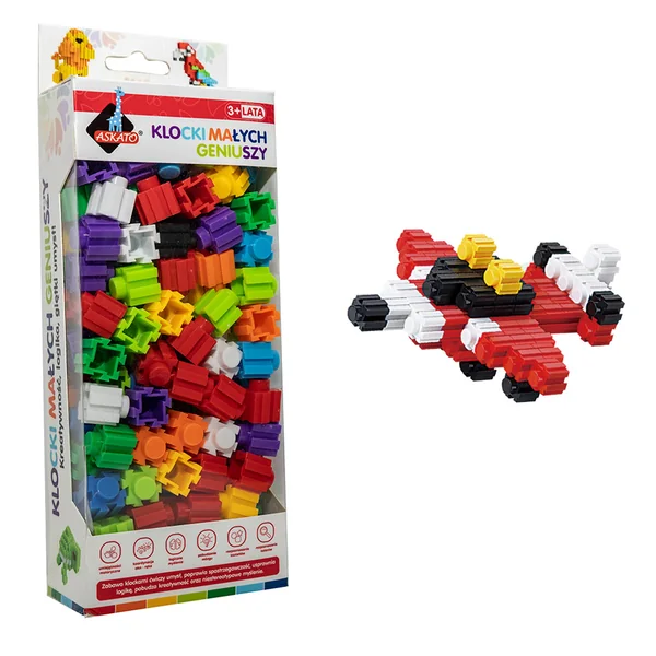 ASKATO - Klocki Małych Geniuszy Konstrukcyjne (160 szt.)