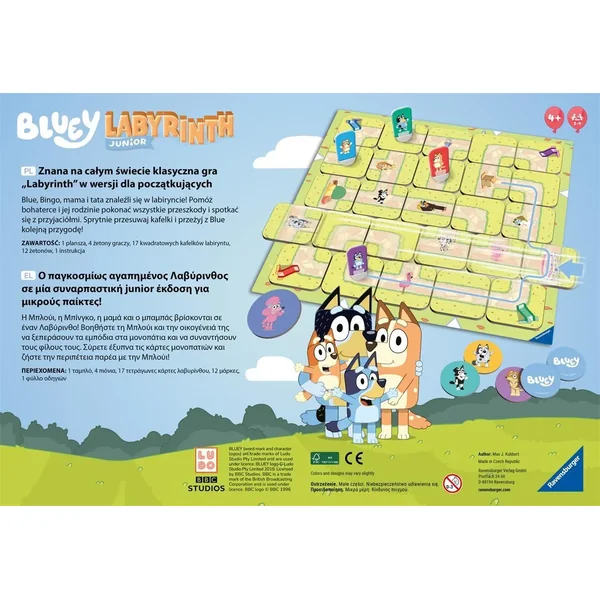 Ravensburger - Labyrinth Junior Bluey (710053) - zdjęcie 3