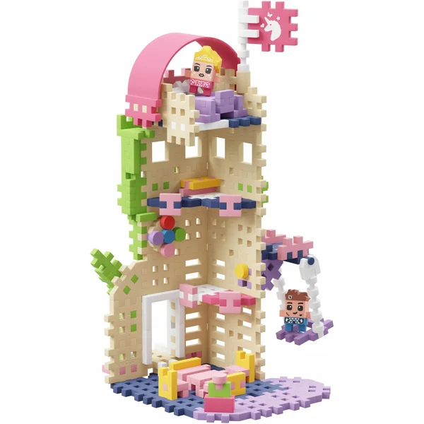 Marioinex - Klocki konstrukcyjne Waffle mini Księżniczka Wieża Fantazji (905791) - zdjęcie 4
