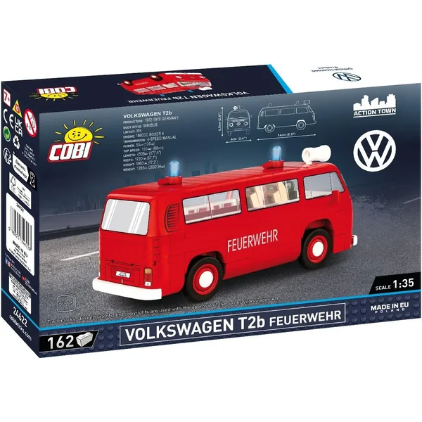 COBI - Klocki Volkswagen T2B Feuerwehr (COBI-24622) - zdjęcie 2