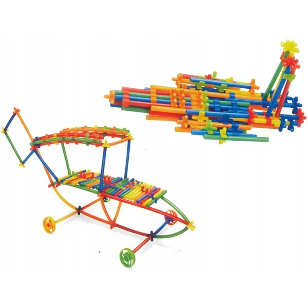 ASKATO - Klocki małych geniuszy Słomki świecące w ciemności 560 elementów (30766793) - zdjęcie 2