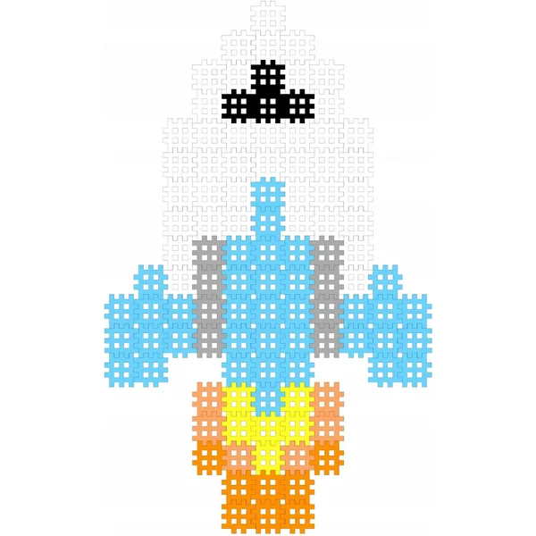 Marioinex - Micro Waffle 150 elementów Rakieta (903469) - zdjęcie 2