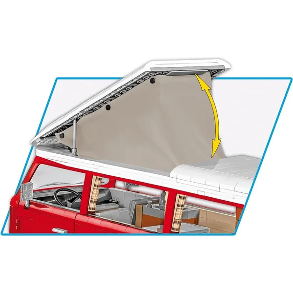 COBI - Klocki Volkswagen T2A Camper Van (COBI-24616) - zdjęcie 5