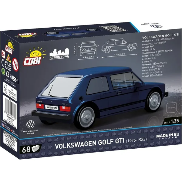 COBI - Klocki Volkswagen Golf GTI (1976-1983) (COBI-24615) - zdjęcie 2