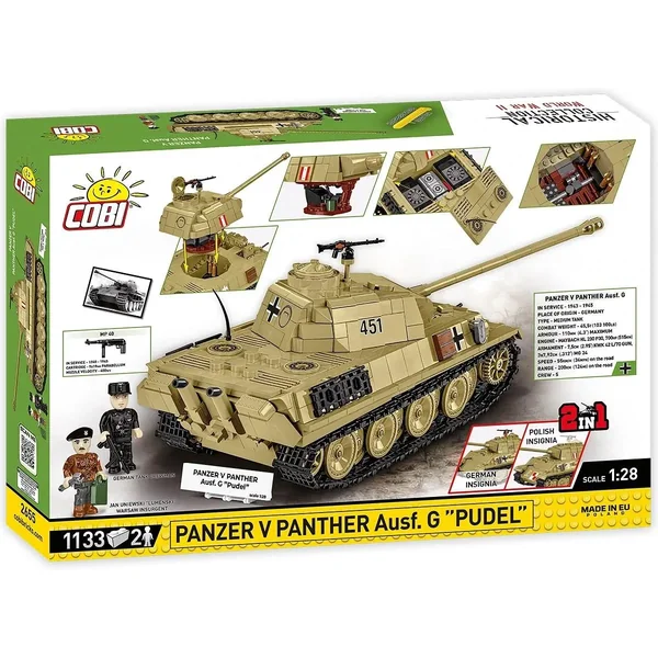 COBI - Klocki Panzer V Panther Ausf.G "Pudel" (COBI-2655) - zdjęcie 2