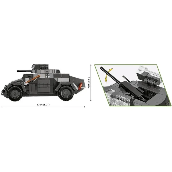 COBI - Klocki Sd.Kfz.222 (COBI-2657) - zdjęcie 4