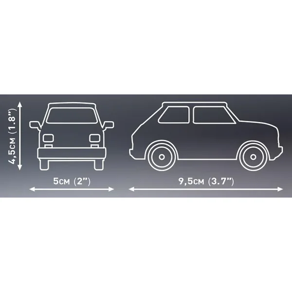 COBI - Klocki Mały Fiat 126P 1994-1999 (COBI-24531) - zdjęcie 3