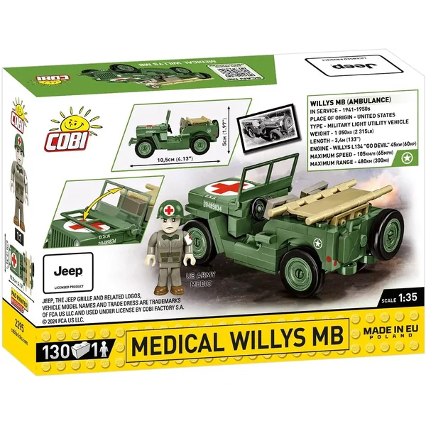 COBI - Klocki Medical Willys MB (COBI-2295) - zdjęcie 2
