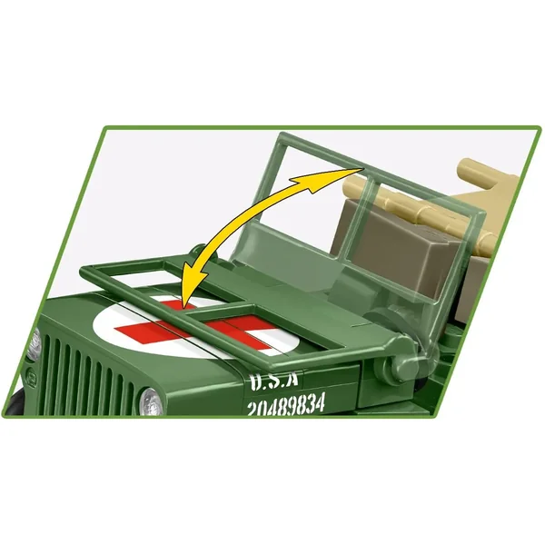 COBI - Klocki Medical Willys MB (COBI-2295) - zdjęcie 4